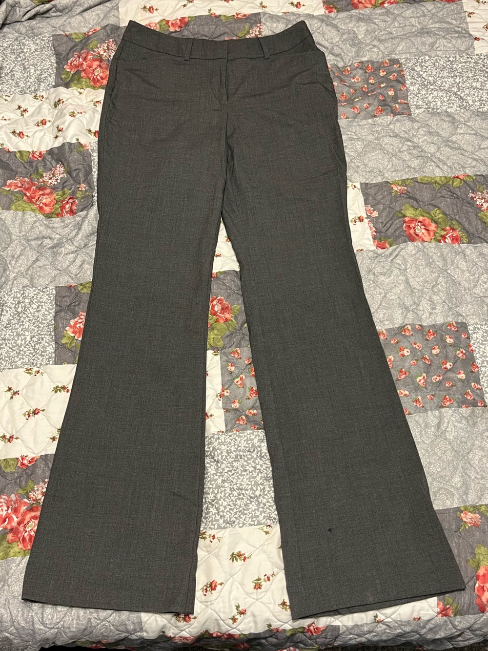 Worthington Dark Gray Wide-Leg Dress Jeans